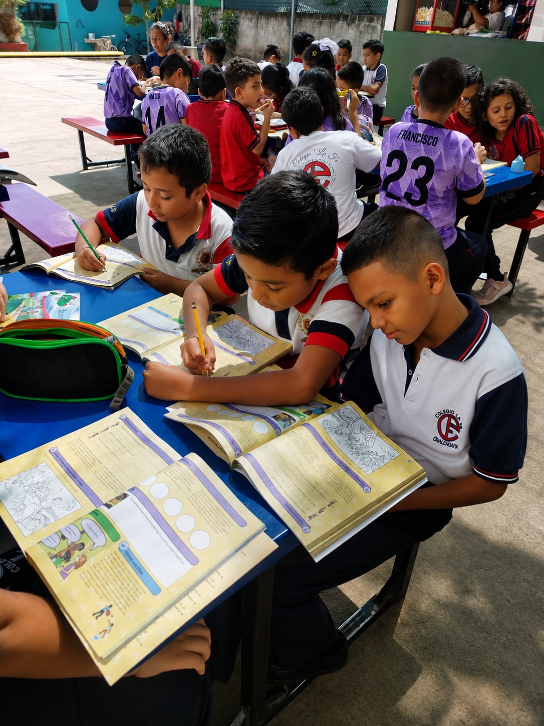 Estudiantes de Cuarto Grado en actividades