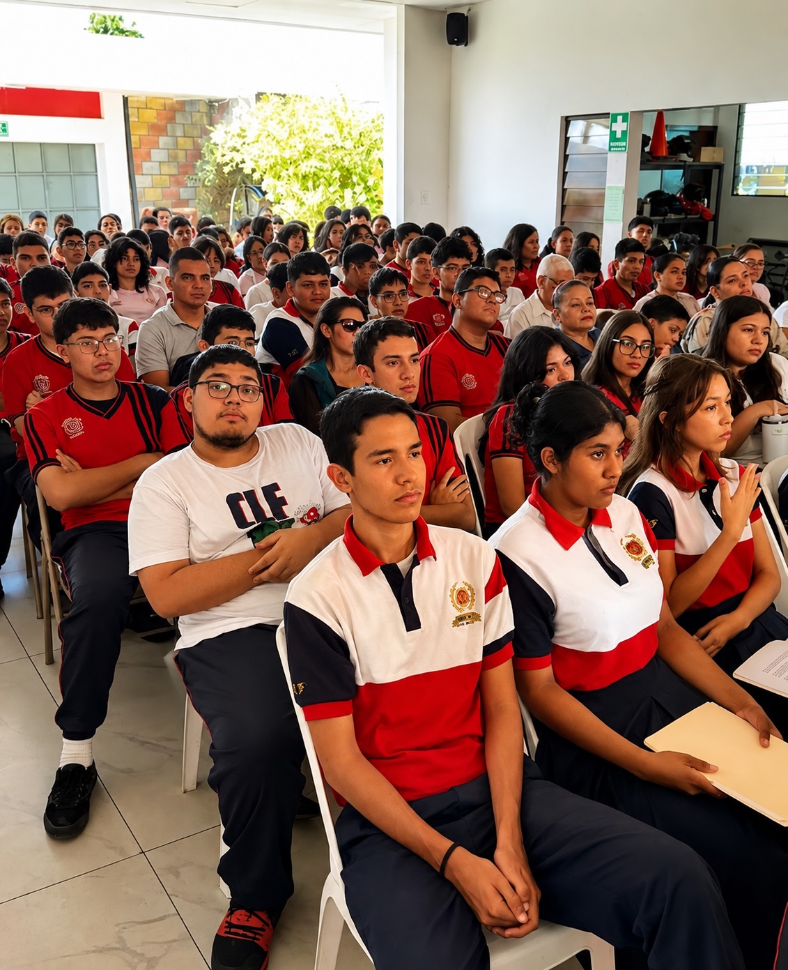 Estudiantes de Noveno Grado del Colegio La Fe