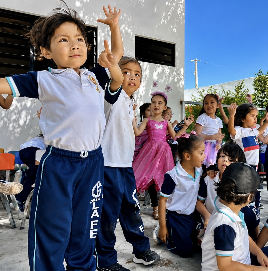 Niños de Parvularia 4 en el aula