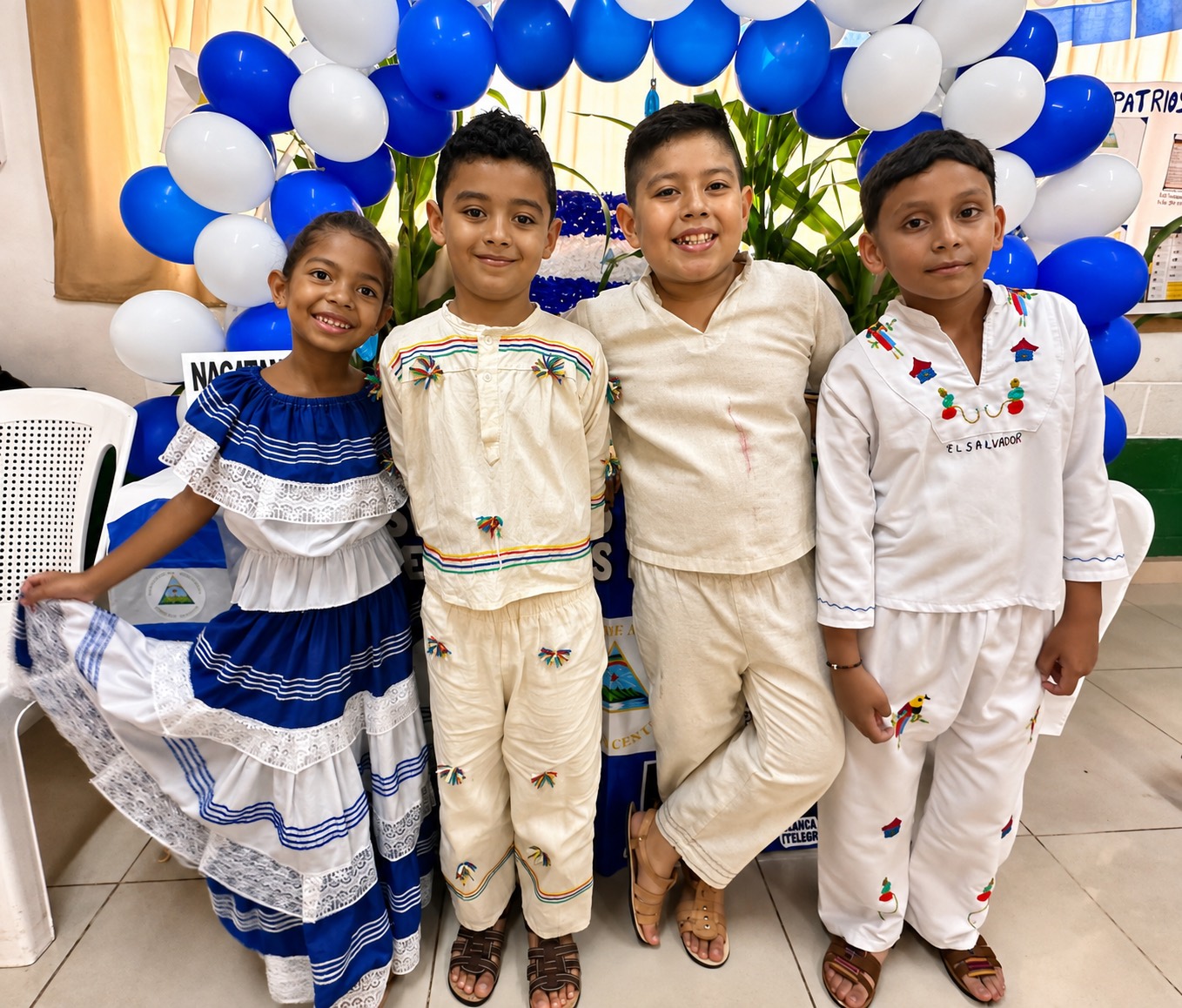 Estudiantes de Primer Grado del Colegio La Fe