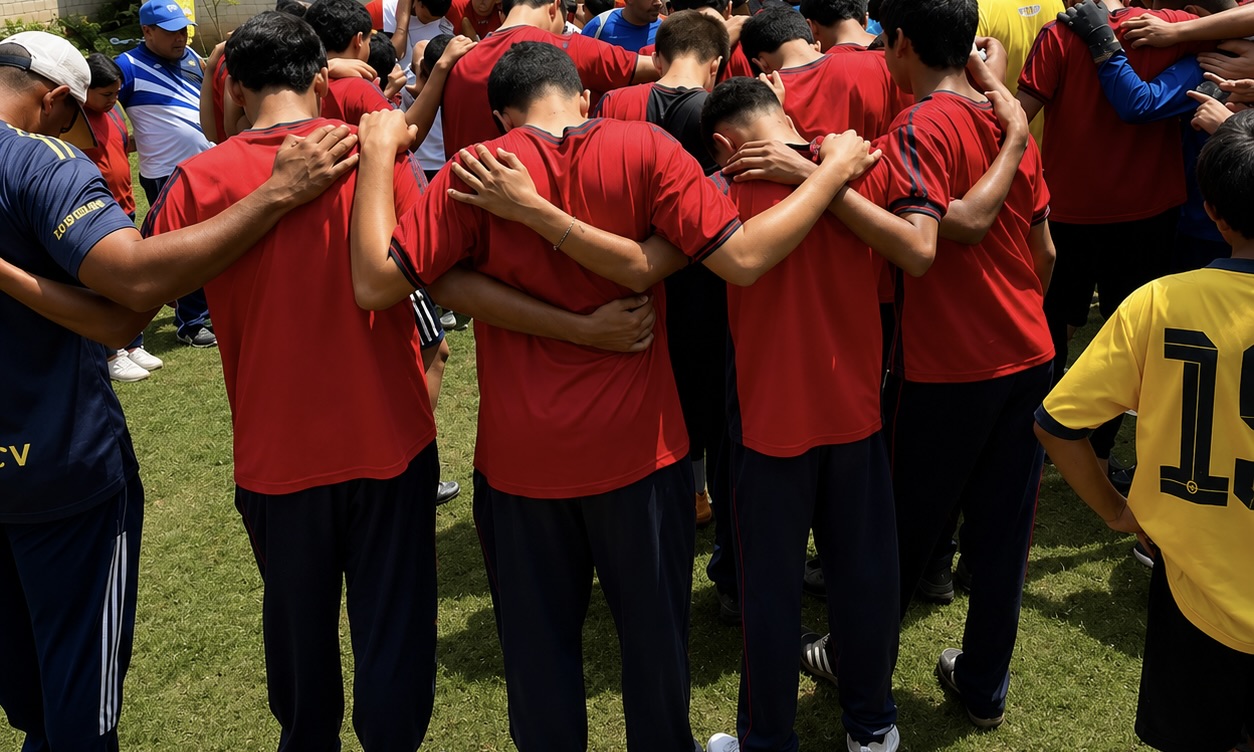 Estudiantes de Séptimo Grado compartiendo